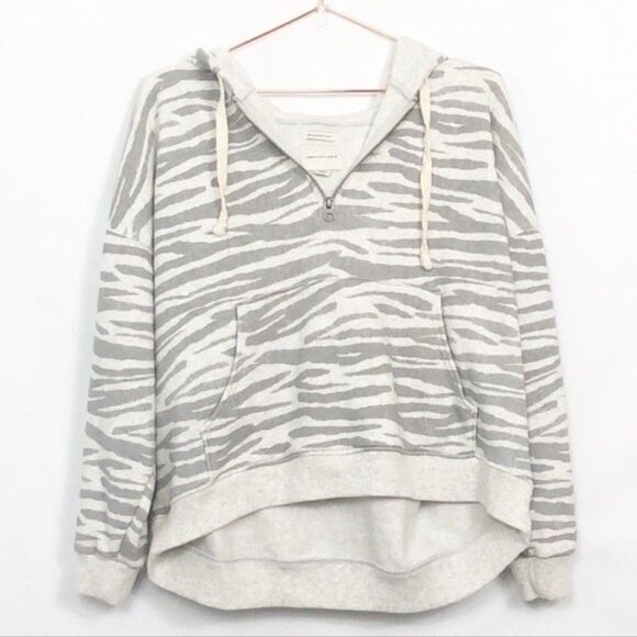 American Eagle Cropped Zebra Hoodie Oversized Like New Condition XS RM-C - Picture 4 of 7
